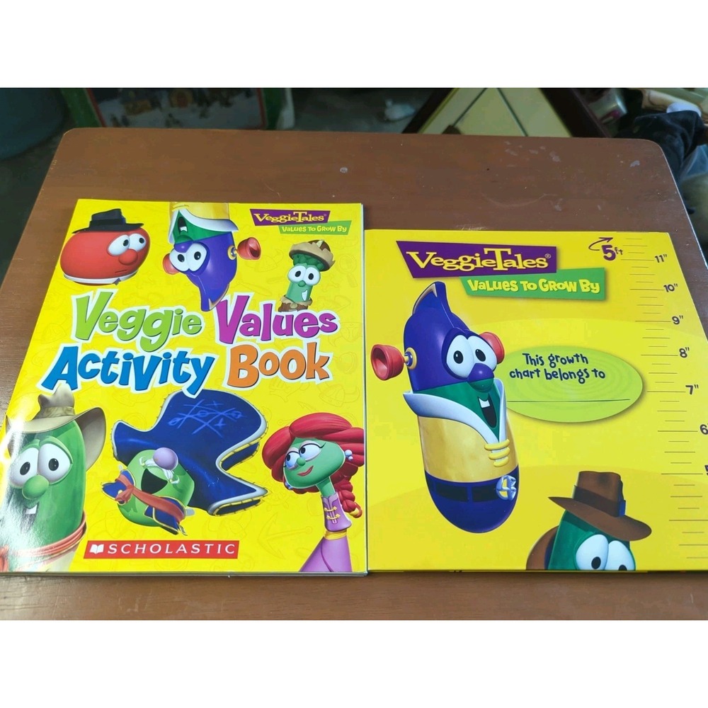 Veggie Values Activity Book (Veggie Tales Values to Grow By) With Growth Chart